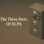 AI generated image - three drawers with three different locks, illustrating the three parts of ECPA