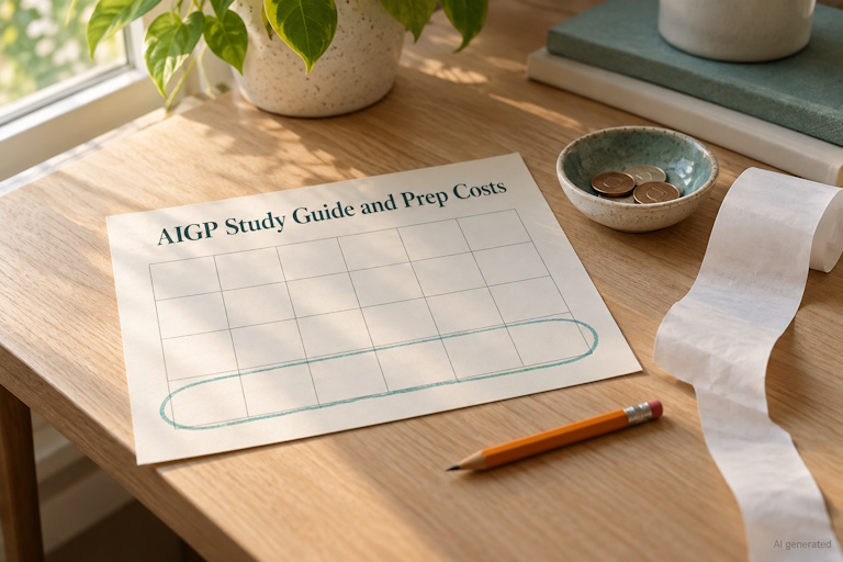 AI generated image - AIGP study guide and preparation costs