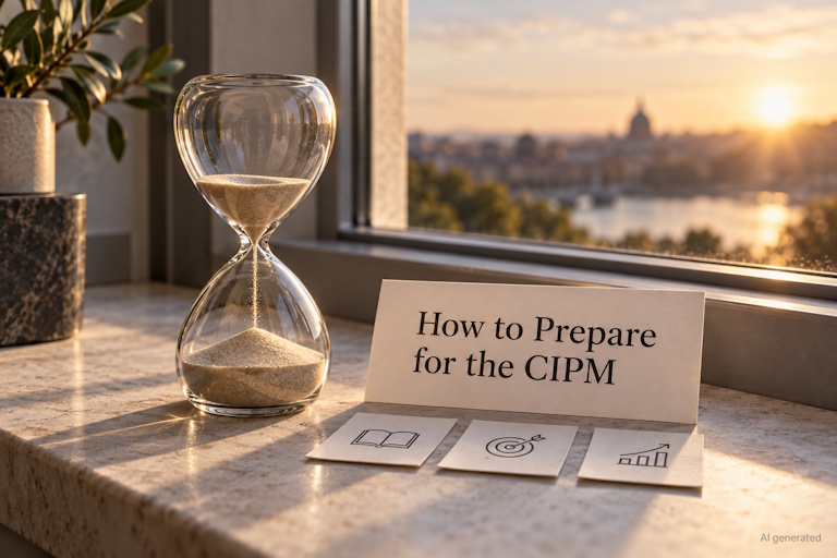 AI generated image - how to prepare for the CIPM and what it costs