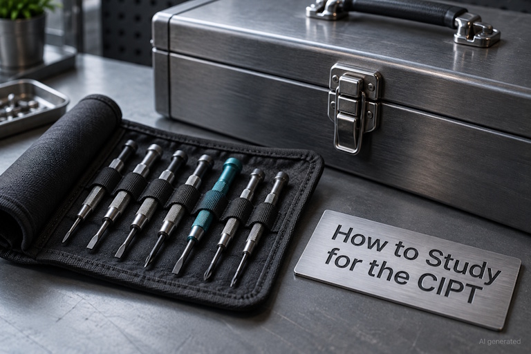 AI generated image - how to study for the CIPT and what it costs