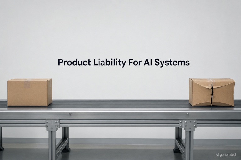 AI generated image - product liability for AI systems under the EU directive