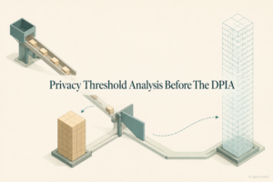 AI generated image - privacy threshold analysis before the DPIA decision
