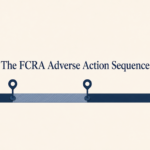 AI generated image - the FCRA adverse action sequence for employment screening