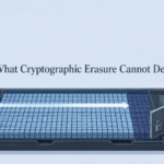 AI generated image - what cryptographic erasure cannot delete on a storage device